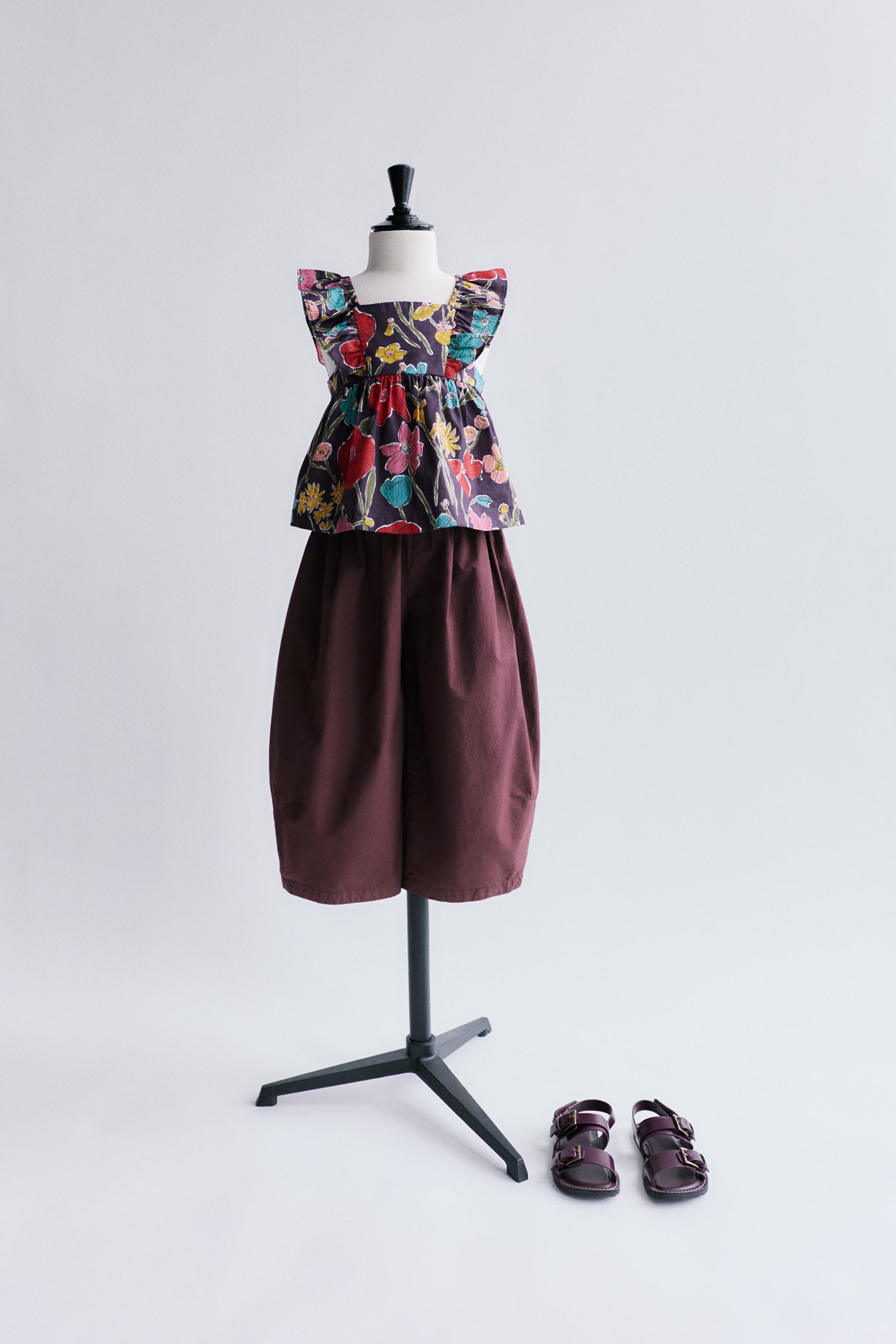 フローラル柄トップス＆パンツ セットアップ - LIBERTY™ファブリック