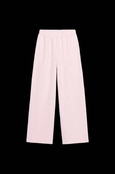 BASIC STRAIGHT PLUSH TROUSERS - Pink von Zara - Bild 0