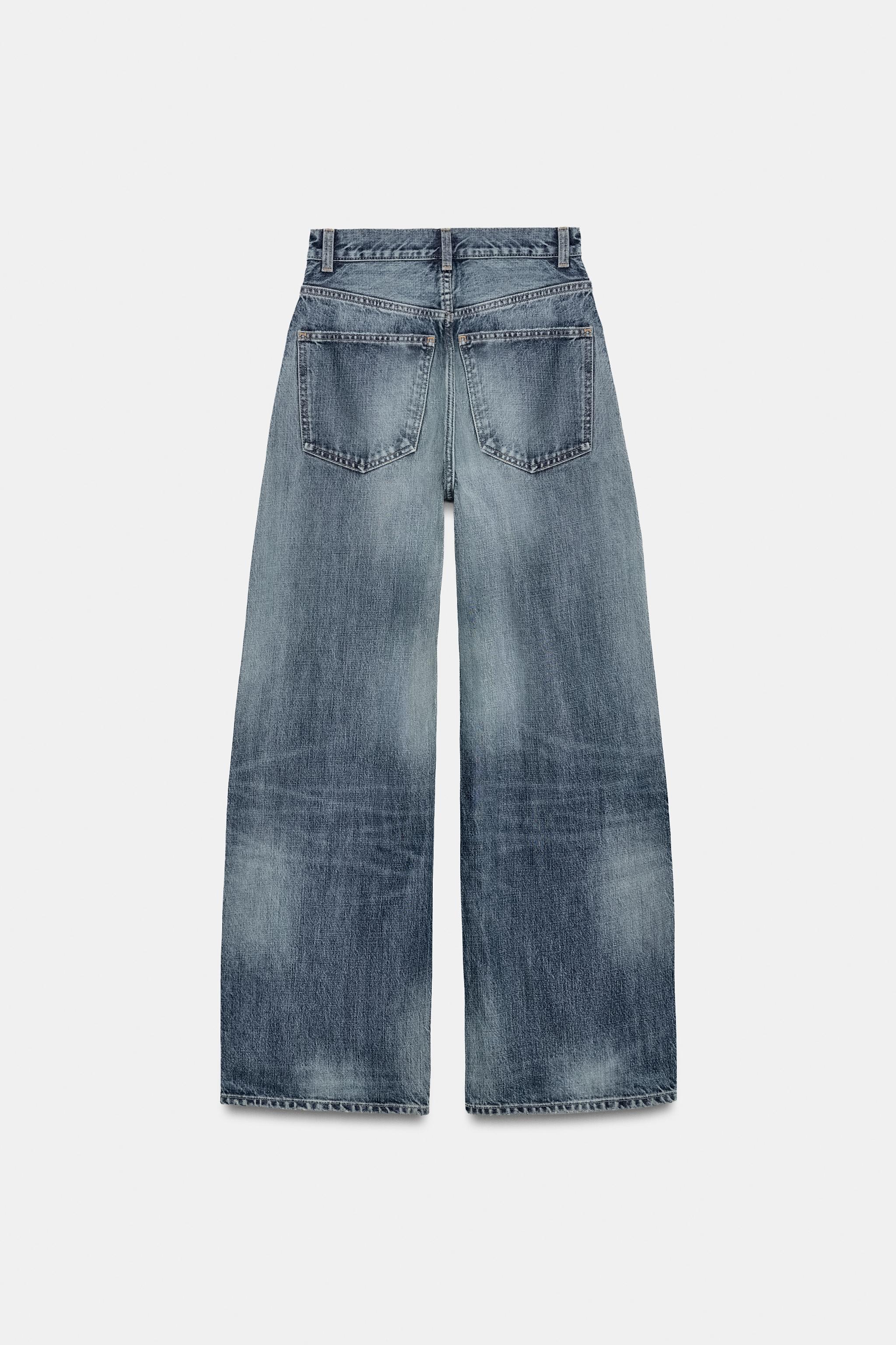 TRF EXTRA WIDE LEG HIGH RISE JEANS