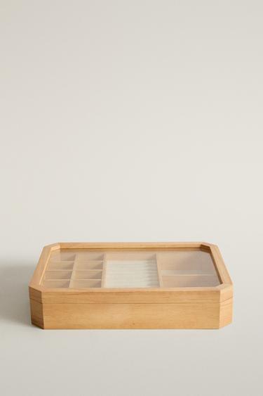 WOODEN JEWELRY BOX — Light beige 1