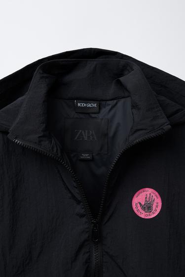 ZARA X BODY GLOVE ® LIGHTWEIGHT COLOUR BLOCK RAINCOAT - Black by Zara - Image 2