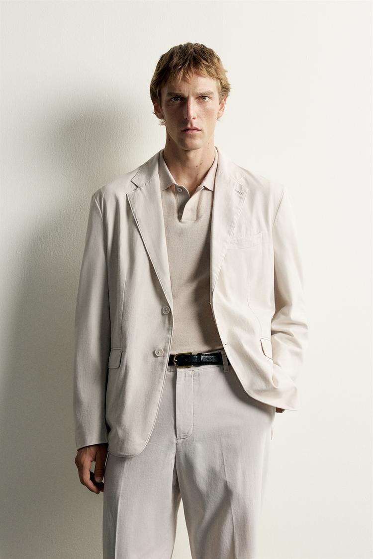 Blazer de traje de corte relajado con efecto lavado 2