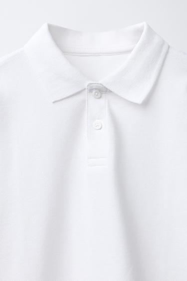 POLO BASIQUE EN PIQUÉ - Blanc de Zara - Image 2