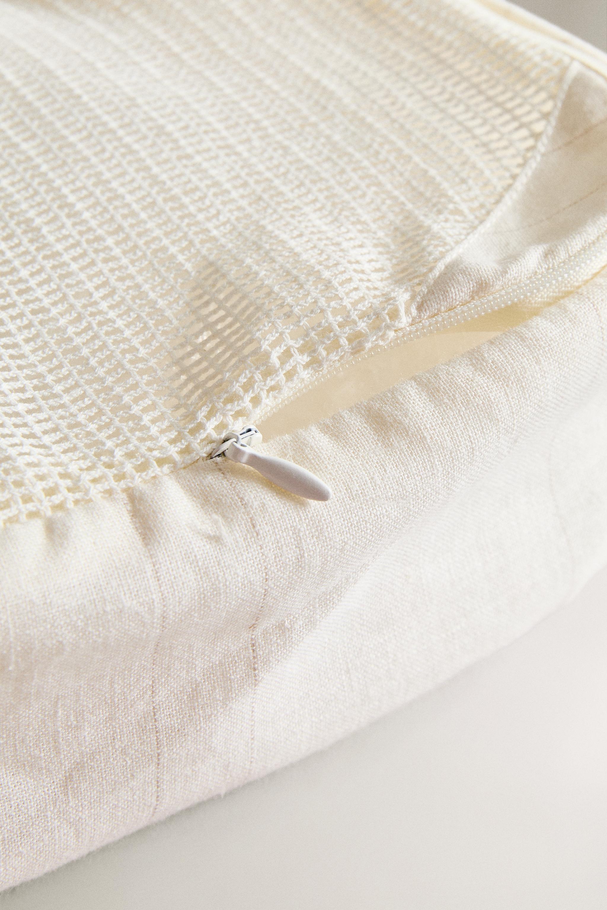 LINEN AND COTTON FABRIC ORGANIZER (PACK OF 3)