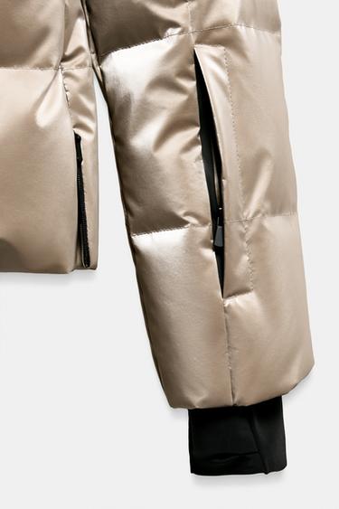 WATER-RESISTANT WINDPROOF DOWN JACKET RECCO® TECHNOLOGY SKI COLLECTION - Gold by Zara - Image 10
