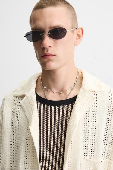 CHEMISE STRUCTURE OUVERTE - Écru de Zara - Image 4