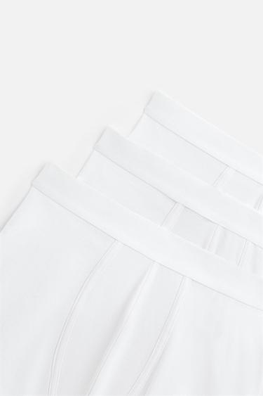 LOT DE 3 BOXERS BASIQUES - Blanc de Zara - Image 2