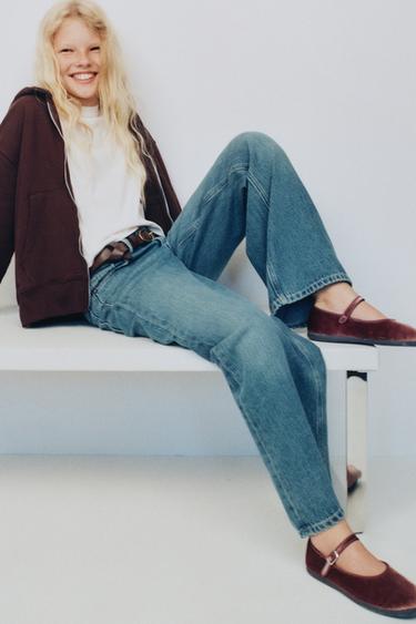 باليرينا مخملية - وردي الخاص بـ Zara