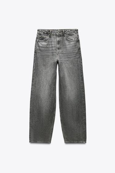 ZWコレクション バギー ミッドライズジーンズブラックZaraのZWコレクション バギー ミッドライズジーンズ - ブラック 