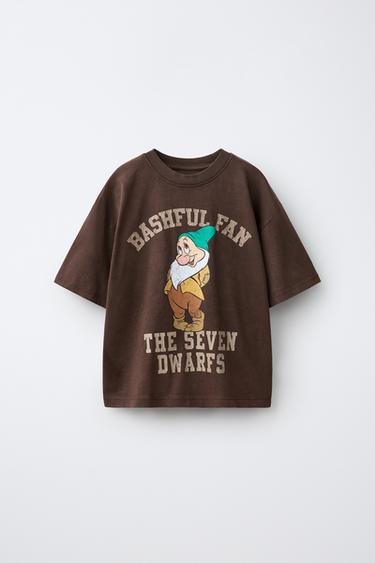 SNOW WHITE DWARF © DISNEY PRINT T-SHIRT - Brown marl by Zara