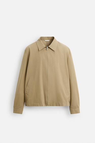 Zara COTTON JACKET - Sand