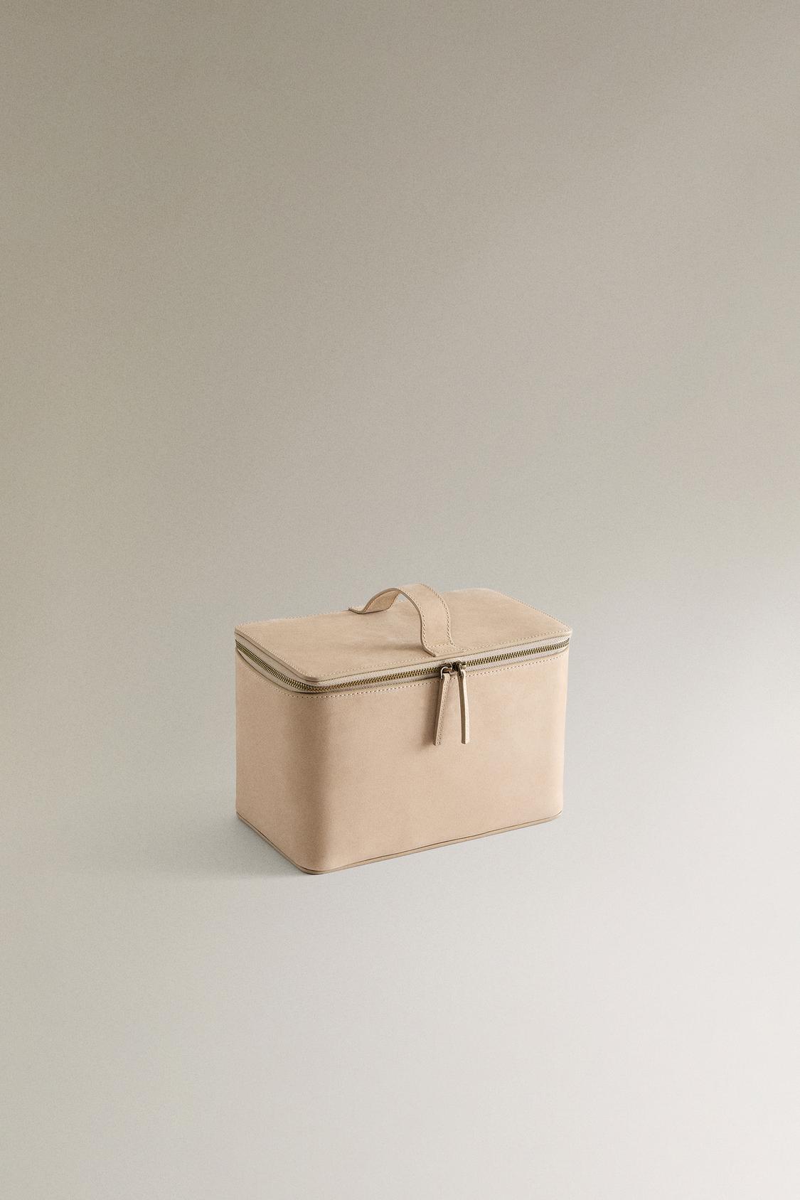 Nubuck Leather Wash Bag Case