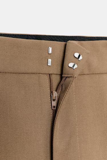 ZW COLLECTION WIDE-LEG TROUSERS - Caramel by Zara - Image 3
