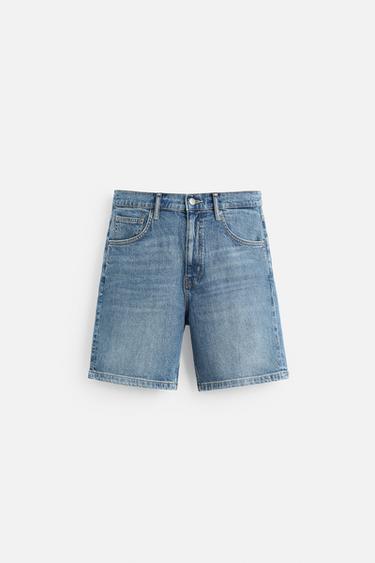 ДЖИНСОВІ ШОРТИ REGULAR FIT - Синій Zara