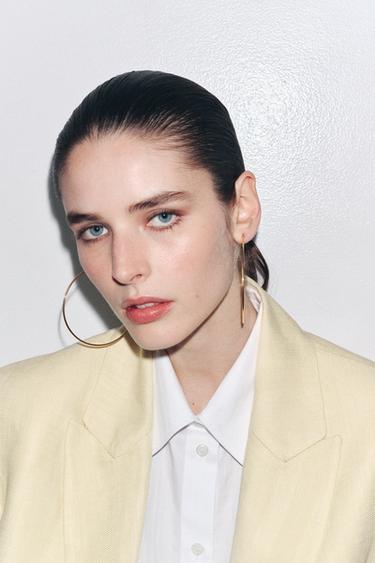 WATERPROOF LARGE HOOP EARRINGS - Golden by Zara - Image 0