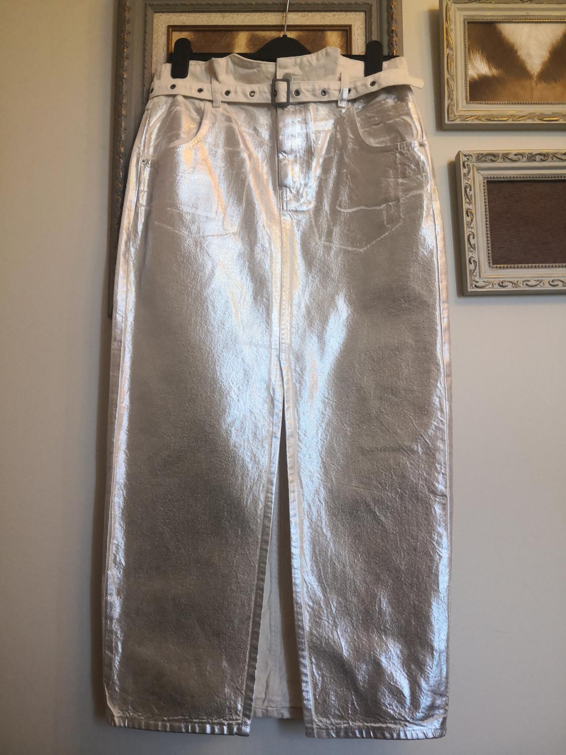 ZW METALLIC MIDI SKIRT