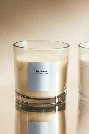 (620 G) BOUGIE PARFUMÉE LIGHT COTTON - blanc de Zara - Image 5
