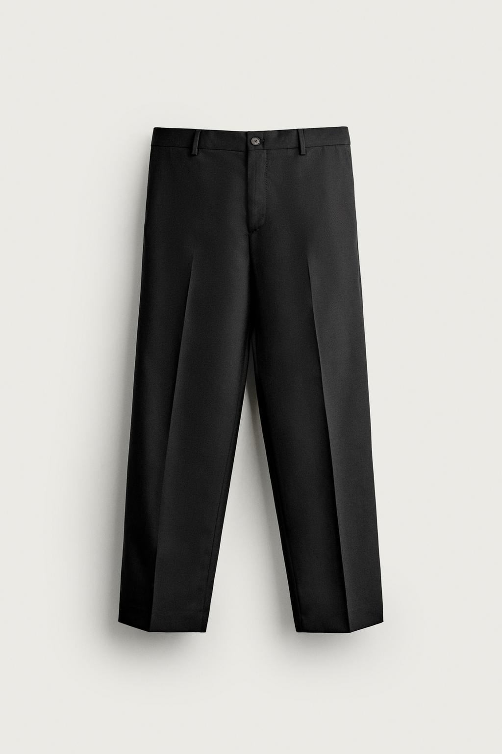 100% WOOL REGULAR FIT TROUSERS