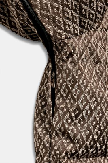 PADDED ANORAK 80% DOWN 20% FEATHER WATER-RESISTANT WINDPROOF RECCO® TECHNOLOGY SKI COLLECTION - Beige-brown by Zara - Image 9