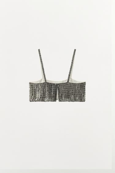 LIMITED EDITION METALLIC PIECES TOP - Silver by Zara - Image 4