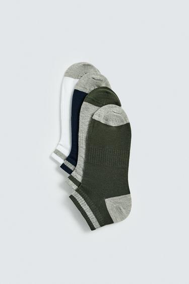 CONTRAST ANKLE SOCKS 4-PACK - various by Zara - Image 0