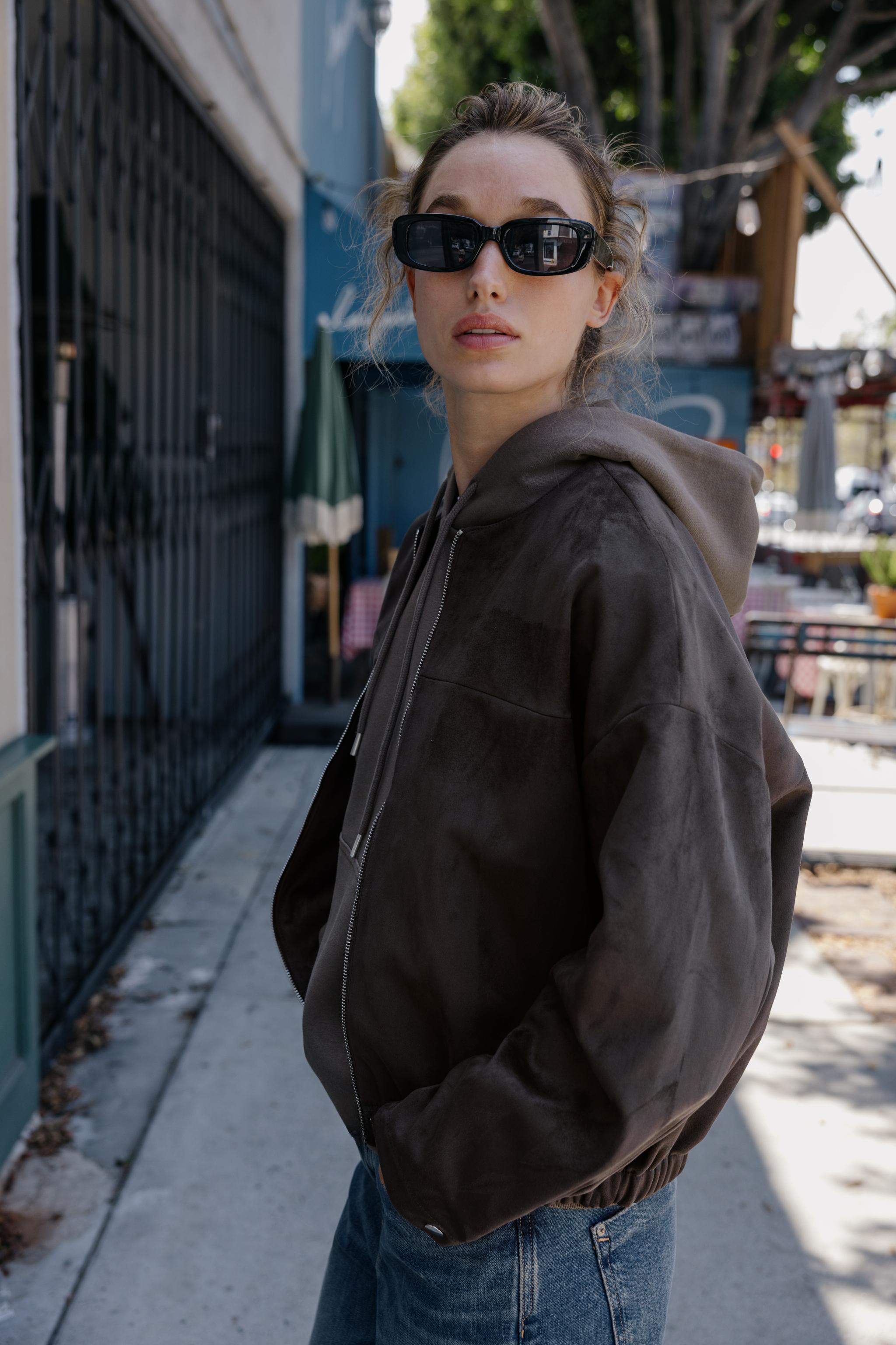 スエード調ボンバージャケット - エクリュ | ZARA Japan / 日本