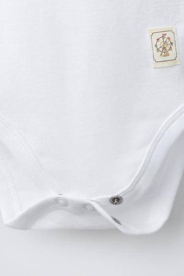 LOT DE CINQ BODYS IMPRIMÉS CIRQUE - Écru de Zara - Image 3