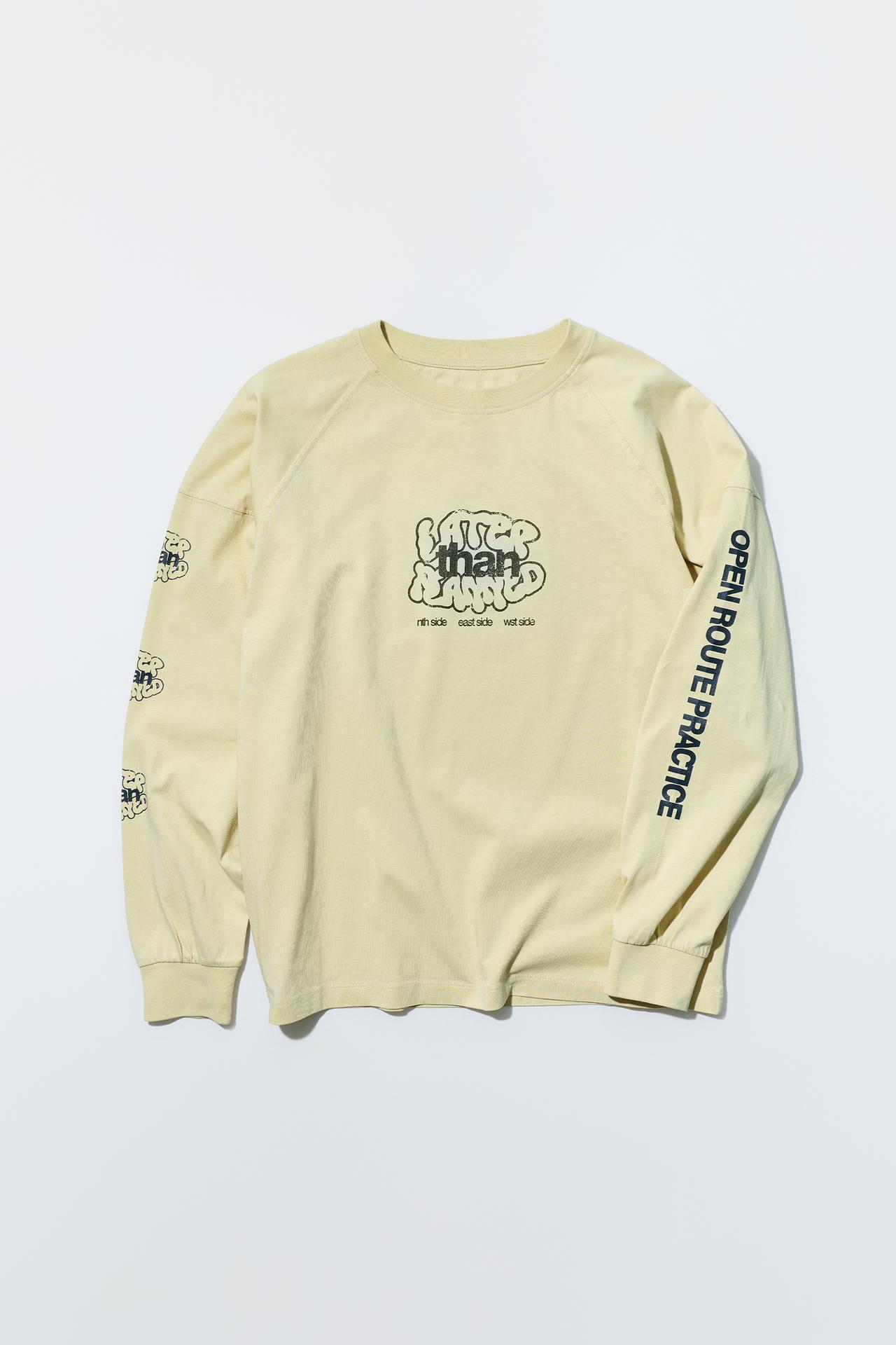 TEXT PRINT T-SHIRT — Beige