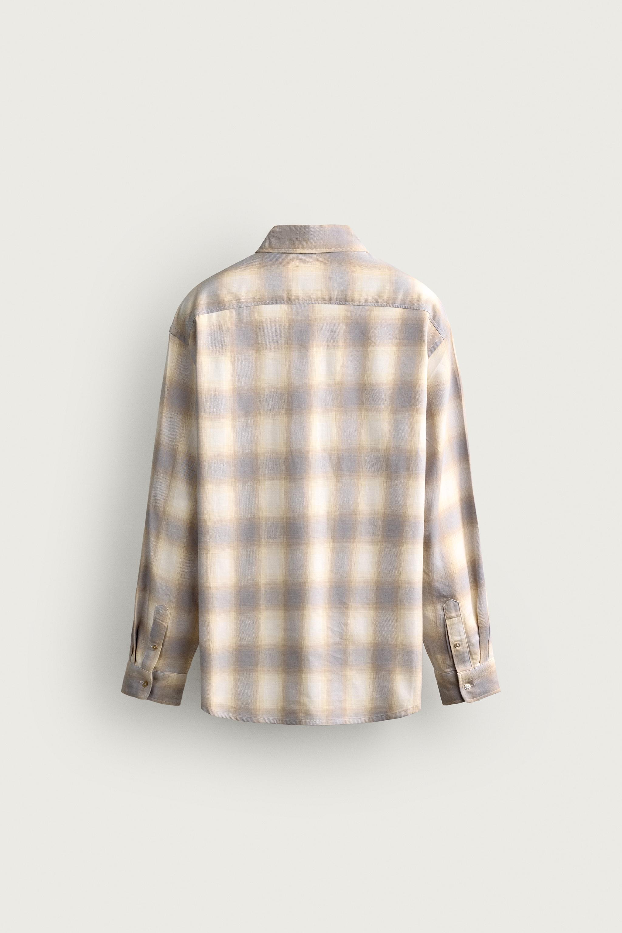 RELAXED FIT PLAID SHIRT