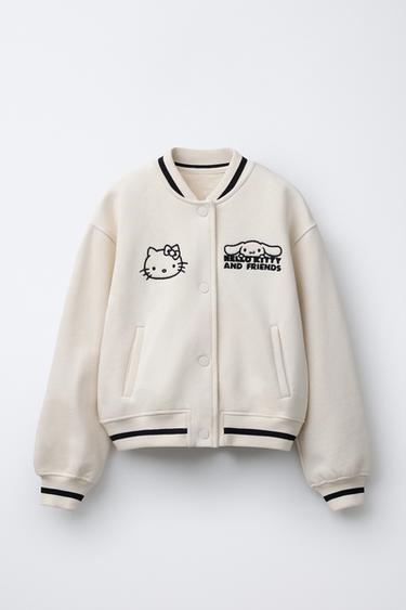 Zara HELLO KITTY © BOMBER JACKET - Ecru