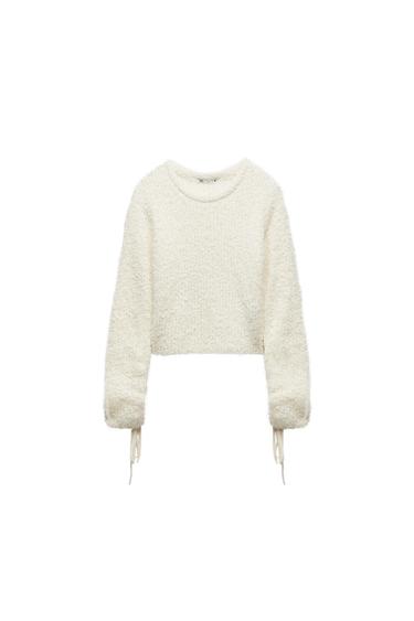 FAUX FUR SWEATSHIRT