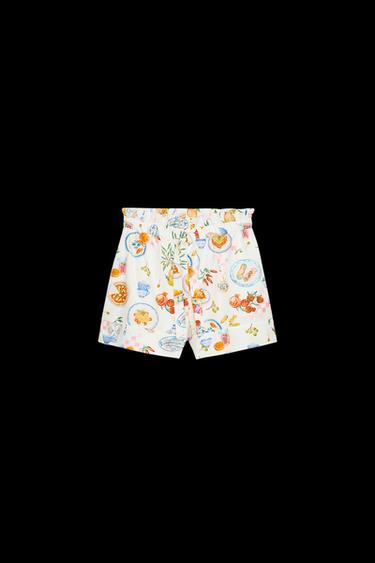 BEDRUCKTE PAPERBAG-BERMUDASHORTS - Bunt von Zara - Bild 0