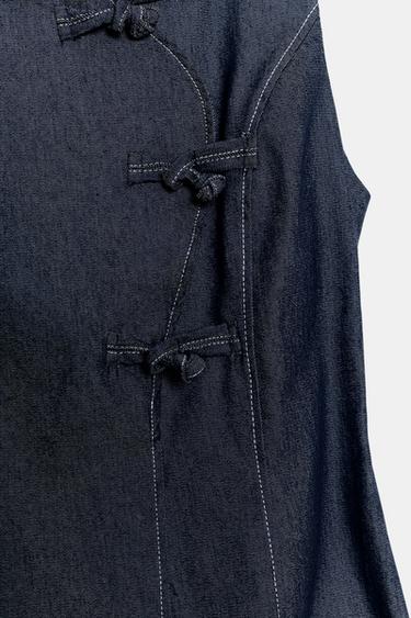 SHORT DRESS WITH FROG FASTENING - Indigo by Zara - Image 8
