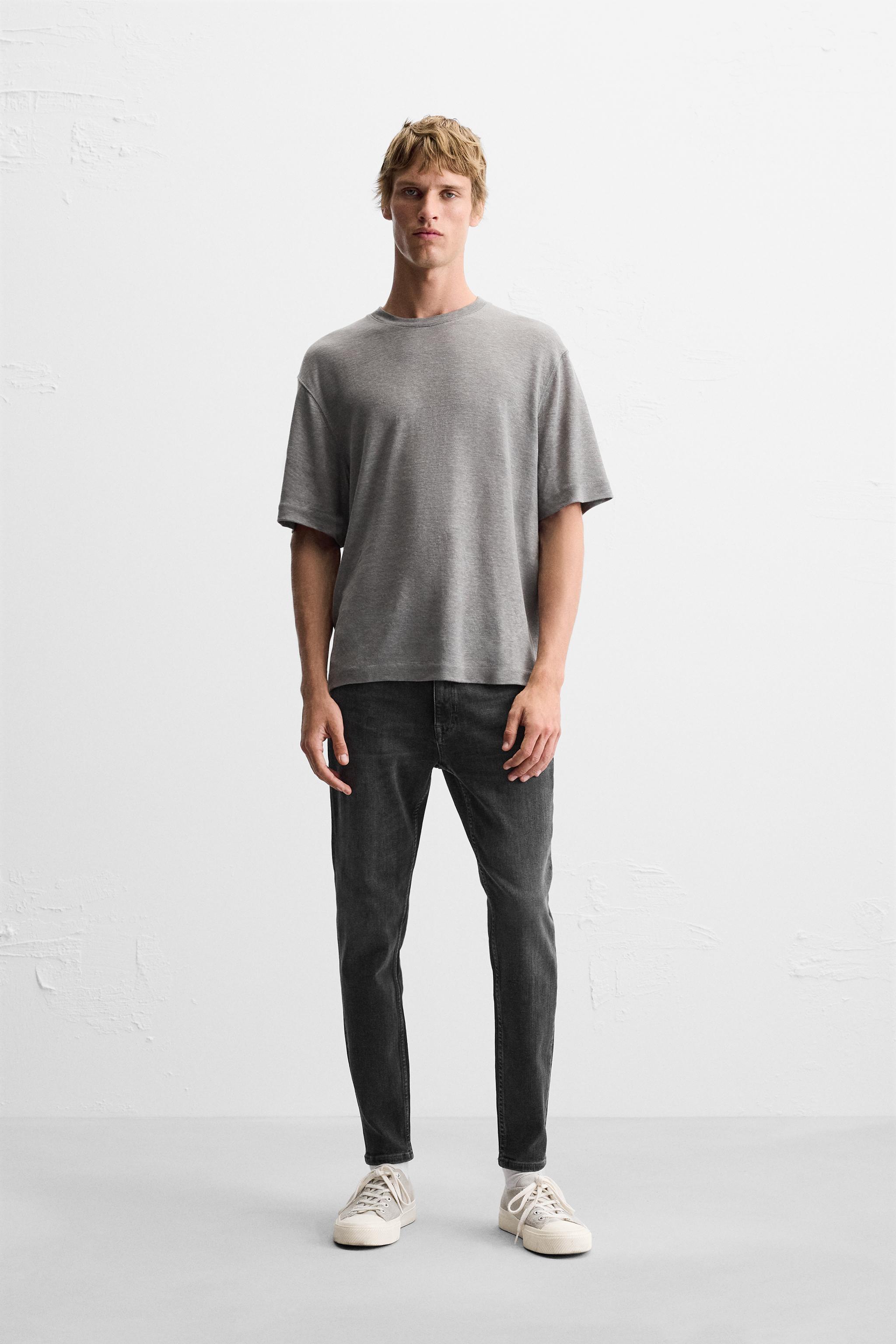 Pantalón Cropped Fit Significado JEANS SKINNY CROPPED FIT Carbón