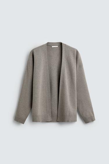 Zara 開襟衫 - 斑紋灰色