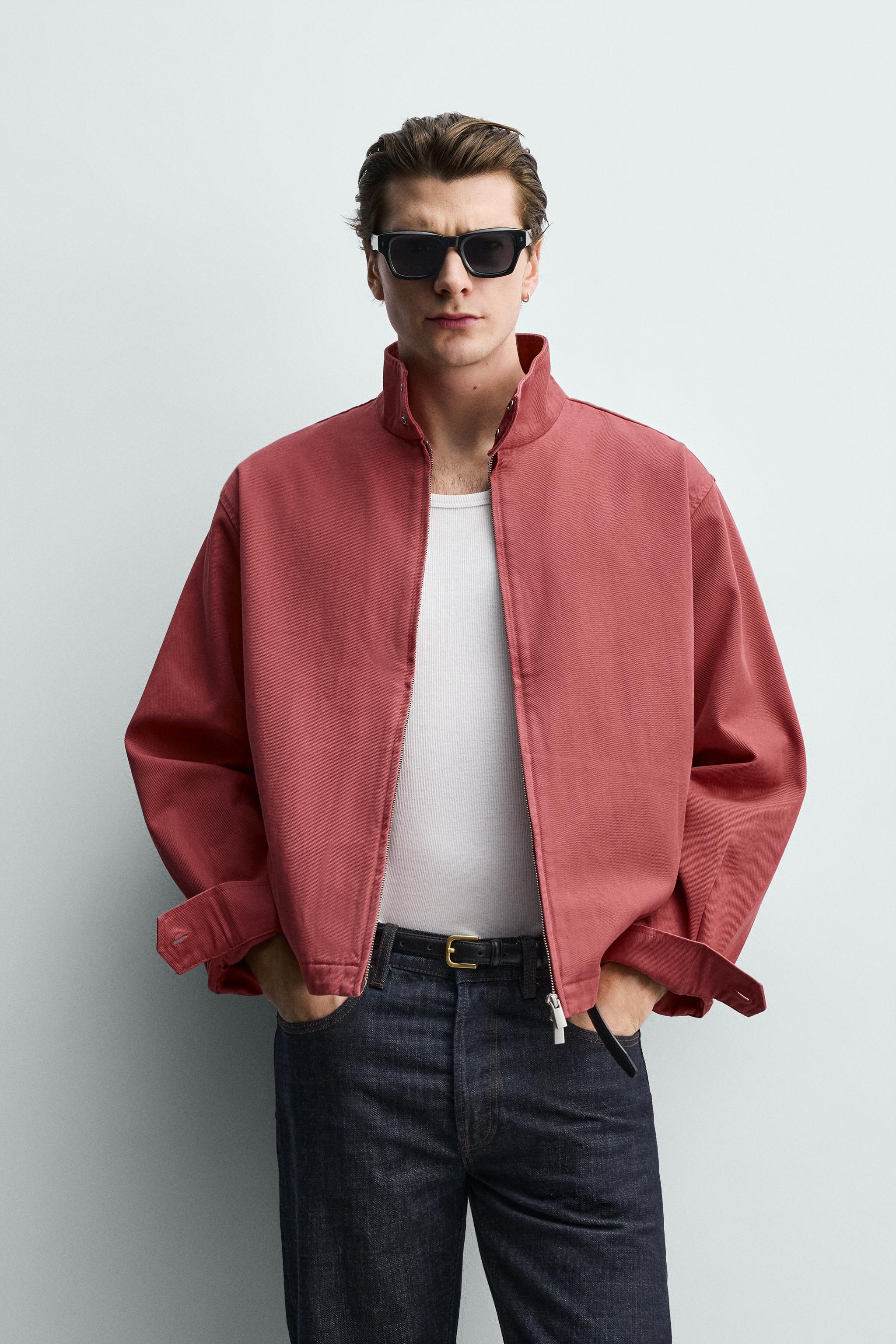WASHED COTTON REGULAR FIT JACKET