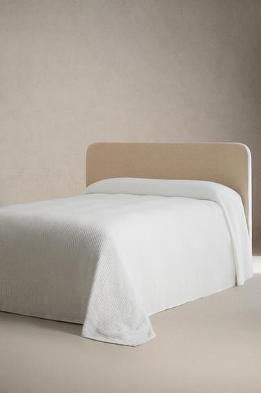 COUVRE-LIT TEXTURE GAZE - Blanc de Zara - Image 1