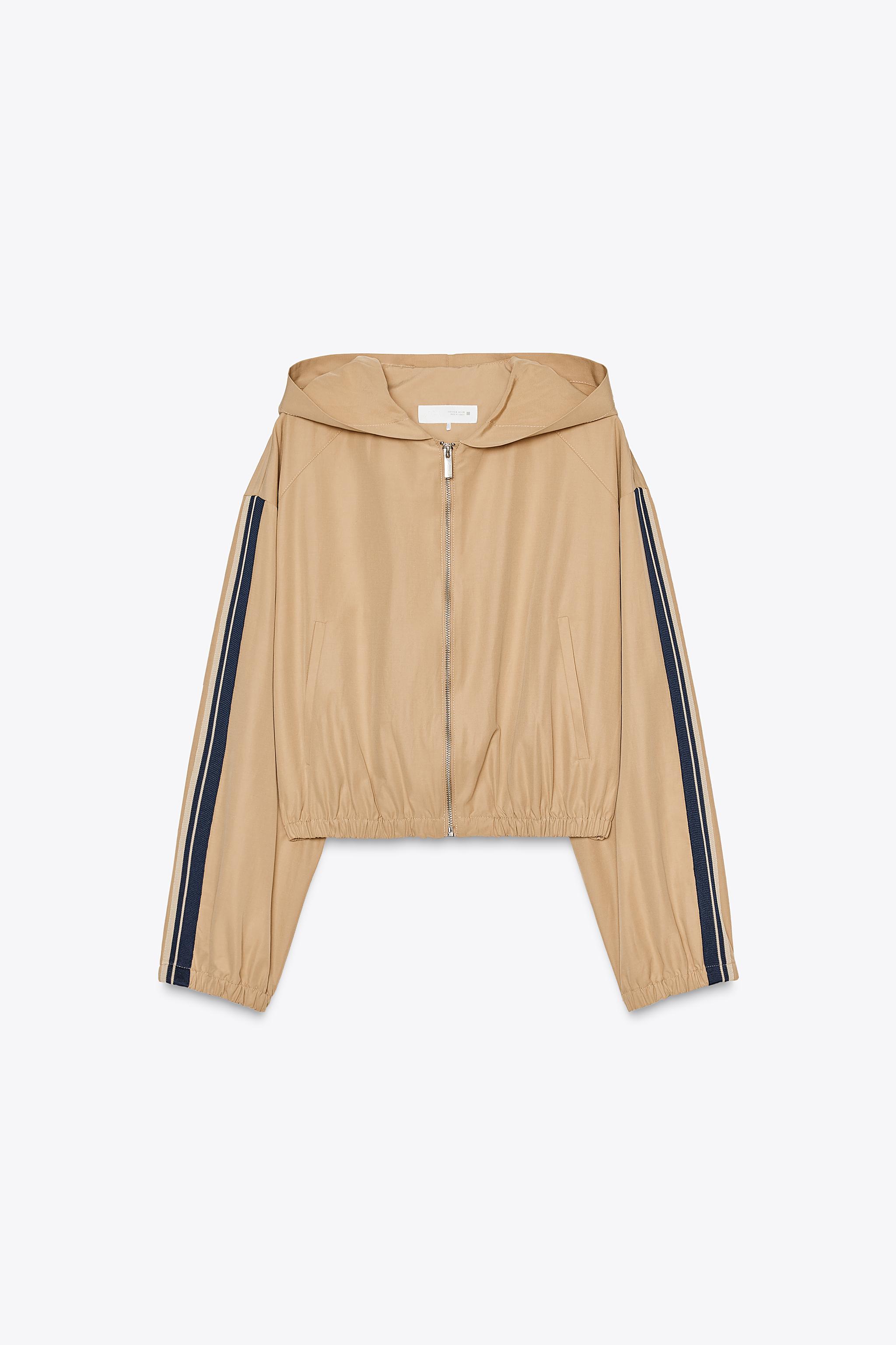 ZARA サイドストライプ付きフードジャケット 0779/065 ZARA サイドストライプ付きフードジャケット 0779/065 (ZARA