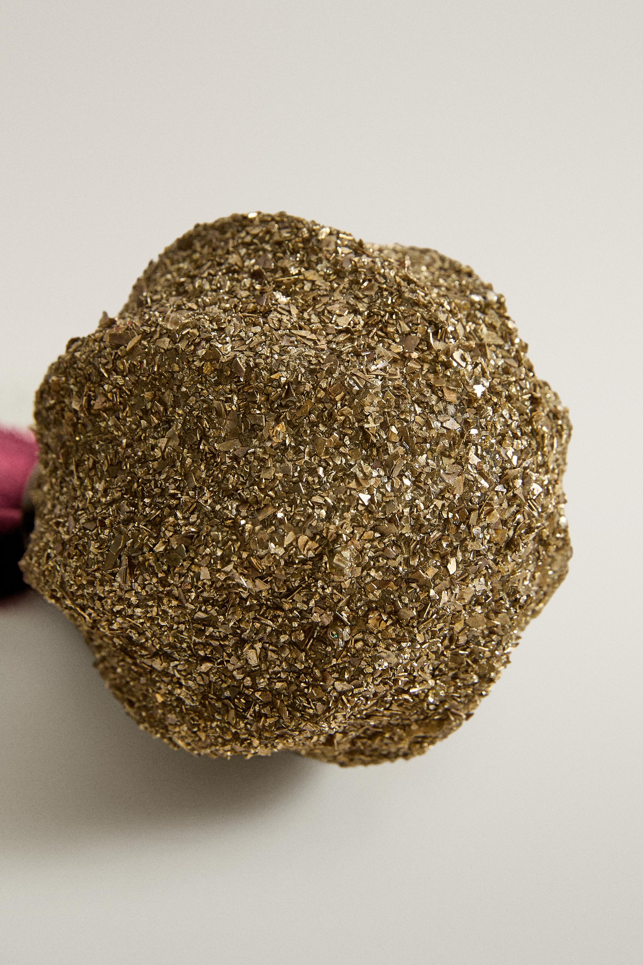 GLITTER BALL CHRISTMAS DECORATION