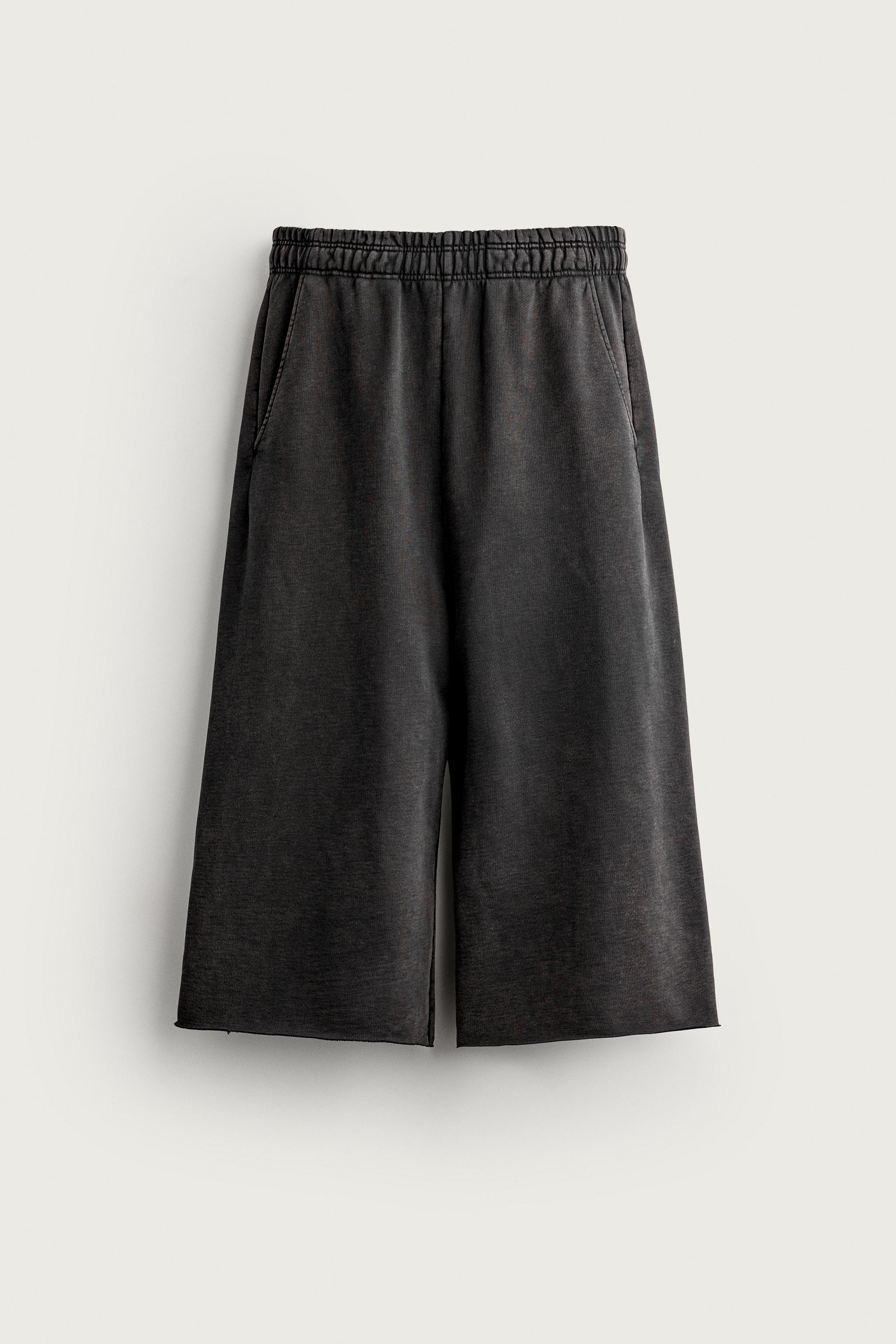 Мужские брюки Zara RELAXED CROPPED FIT JOGGER PANTS — фото 6