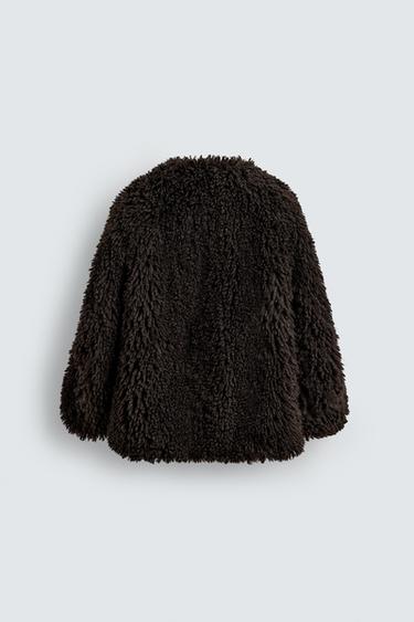 MANTEAU OVERSIZE EFFET FOURRURE HARRY LAMBERT FOR ZARA X DISNEY - Marron de Zara - Image 2