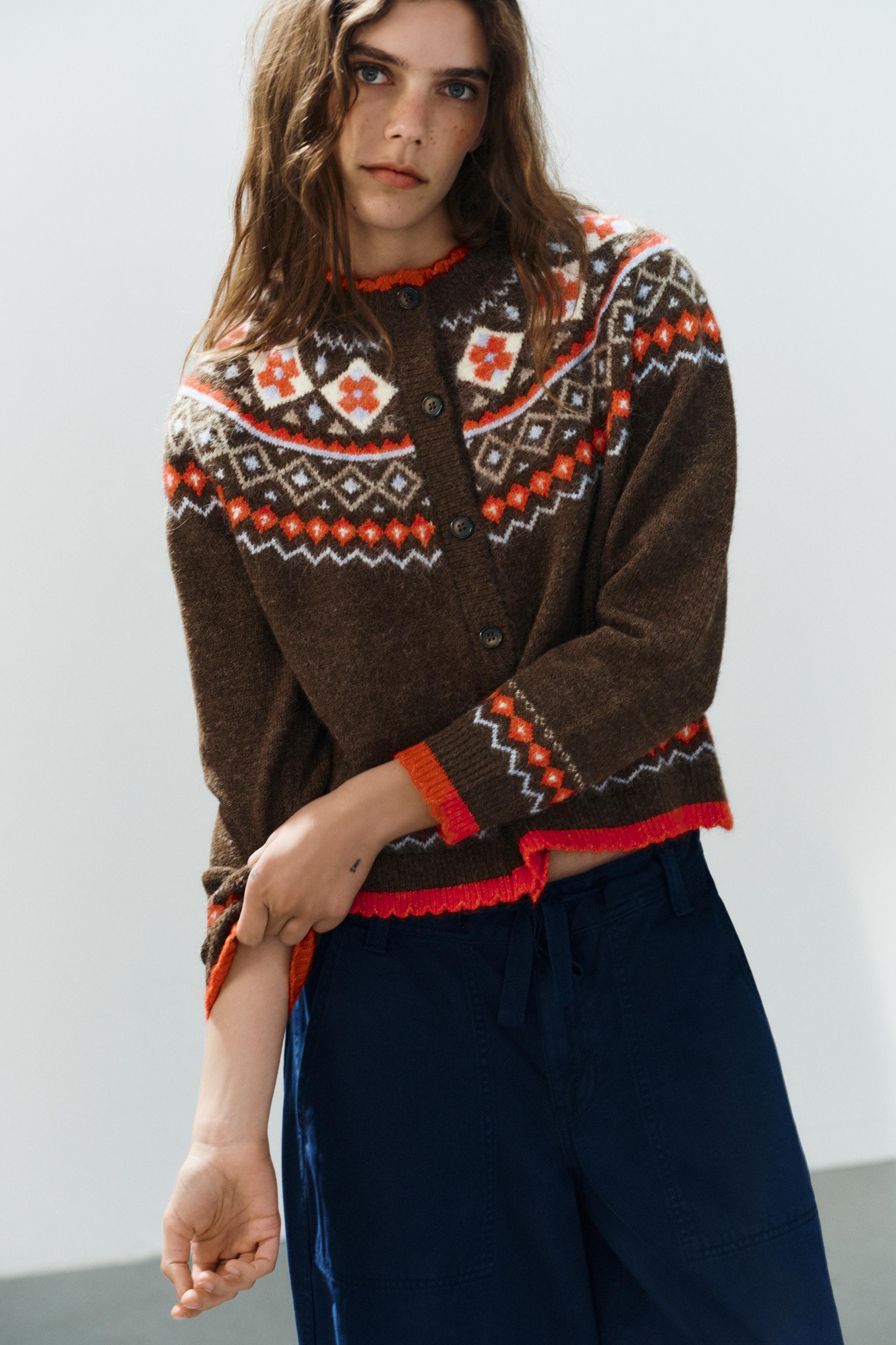 VESTE EN MAILLE JACQUARD