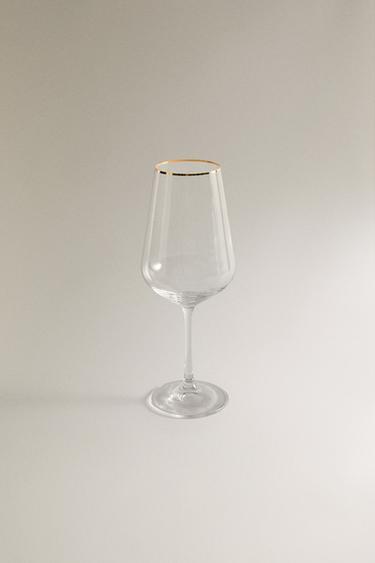 CHRISTMAS WINE GLASS WITH LINES - 990 by Zara