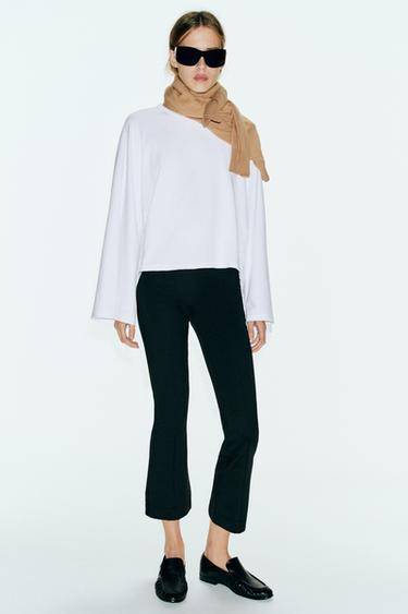 ليجن FLARE بتفصيل درزة - أسود by Zara