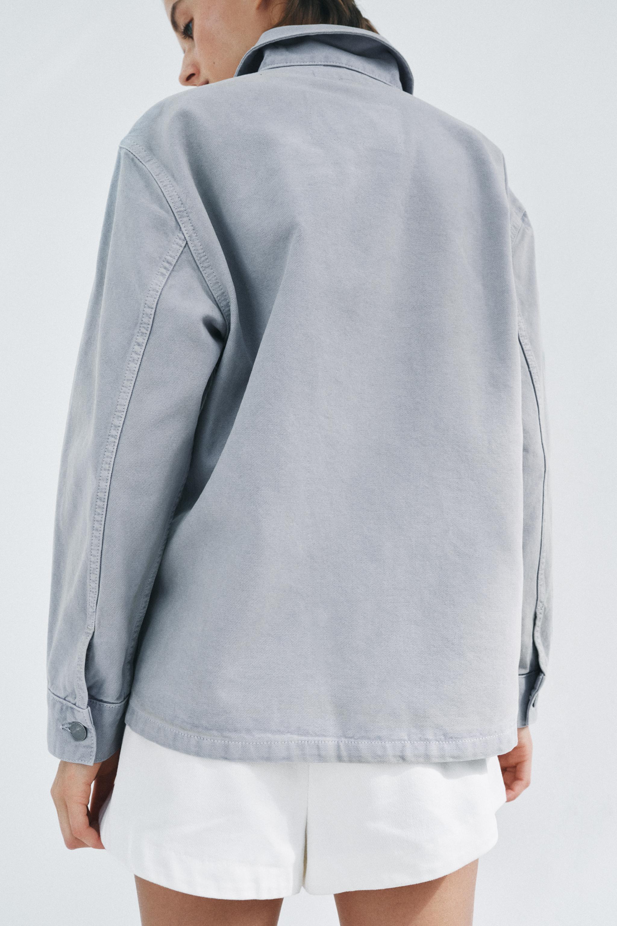 ZARA WOMAN COLLECTION シャツジャケット パッチポケット
