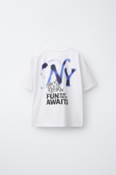 CAMISETA ESTAMPADA URBAN - Blanco de Zara