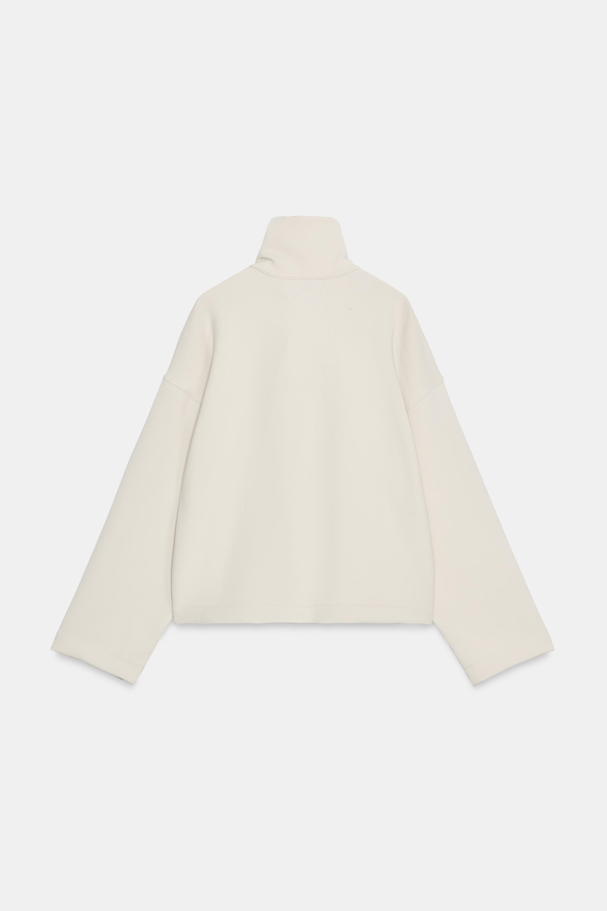 SWEAT COL HAUT INTERLOCK
