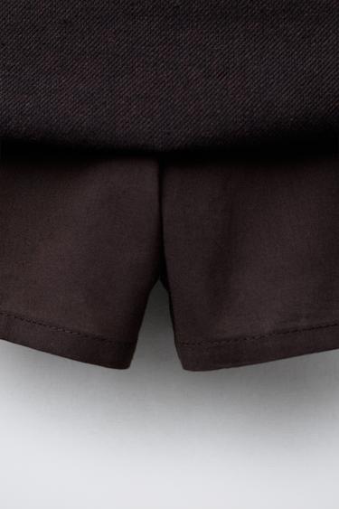 POLKA DOT BERMUDA SKORT - Brown by Zara - Image 3