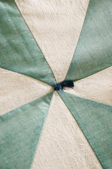 KIDS' PATCHWORK QUILTED BEDSPREAD - Green by Zara