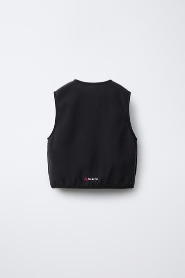 POLARTEC ® FLEECE GILET - Black by Zara - Image 1